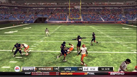 Ncaa Football Dynasty Utsa Season Opener Week Vs Syracuse