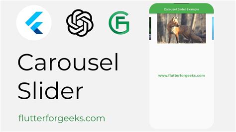 Flutter Tutorials Create A Carousel Slider Example App In Flutter