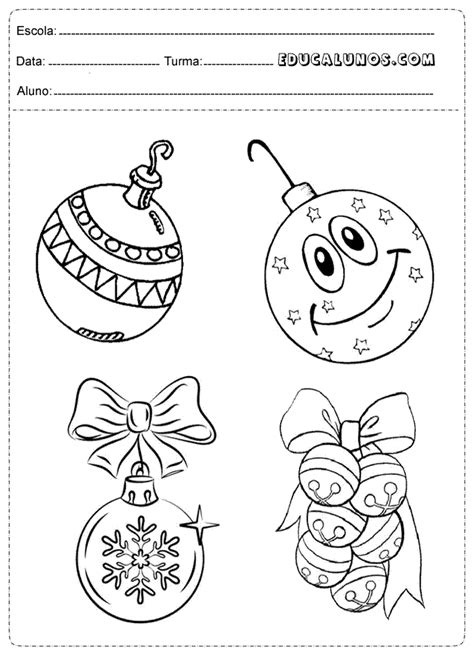 Desenhos Dos S Mbolos Do Natal Para Colorir