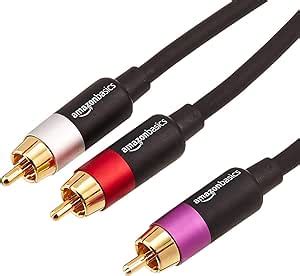 Amazon Basics C Ble Audio Rca Prise M Le Vers Prises M Les Pour