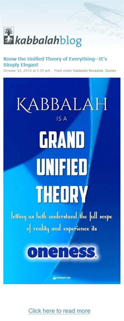 Know The Unified Theory Of Everything