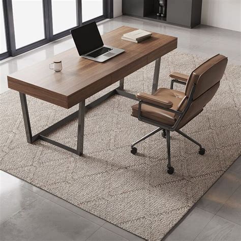 Modern Solid Wood Office Computer Desk – CharmyDecor