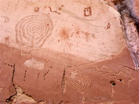 Petroglyphs White Canyon Natural Bridges National Monument Utah