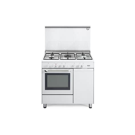 CUCINA BOMPANI 90X60X85 BIANCA 4 FUOCHI PISTRA ELETTRICA E FORNO GAS