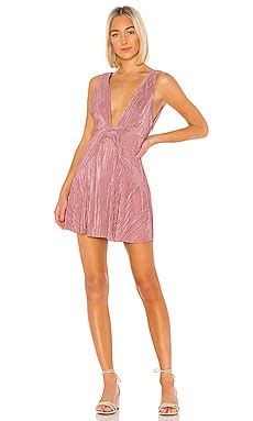 Free People Twist And Shout Mini Dress In Pink REVOLVE