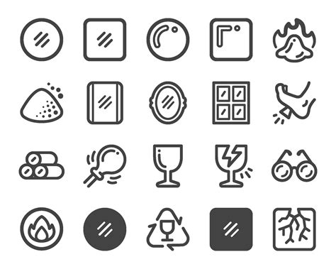 glass icon set,vector and illustration 29239860 Vector Art at Vecteezy