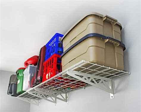 SafeRacks Garage Wall Shelves - 2 Pack Combo Set with 4 Hanging Hooks - Senior.com Wall Shelves