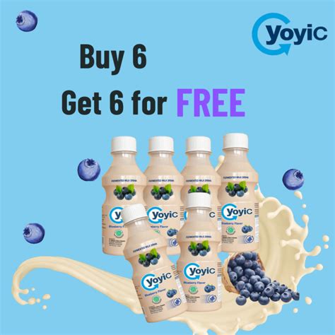 Yoyic Buy Get For Free Blueberry Flavor Cultured Milk Lactobacillus