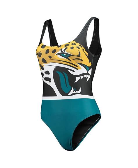 Foco Womens Black Jacksonville Jaguars Team One Piece Swimsuit Macys