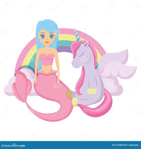 Mermaid Unicorn Svg