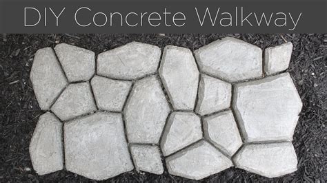 Diy Concrete Walkway Youtube