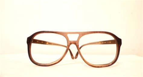 Big Vintage 70s Brown Aviator Eyeglasses Frames By Bibbysrocket