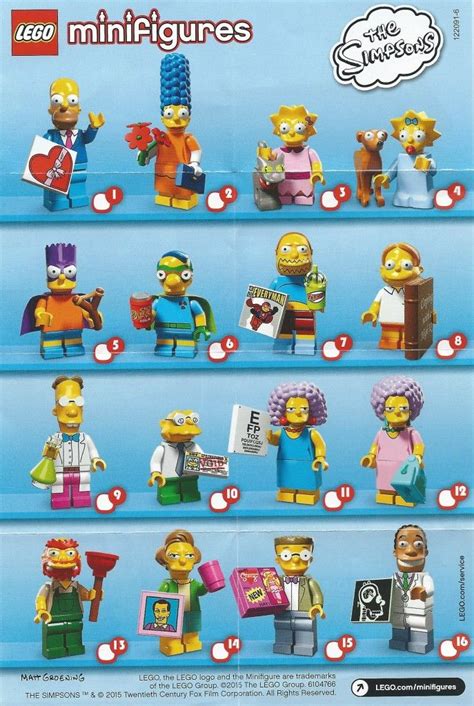 A Visual Guide And Checklist For Lego Blind Pack Minifigure Series 1