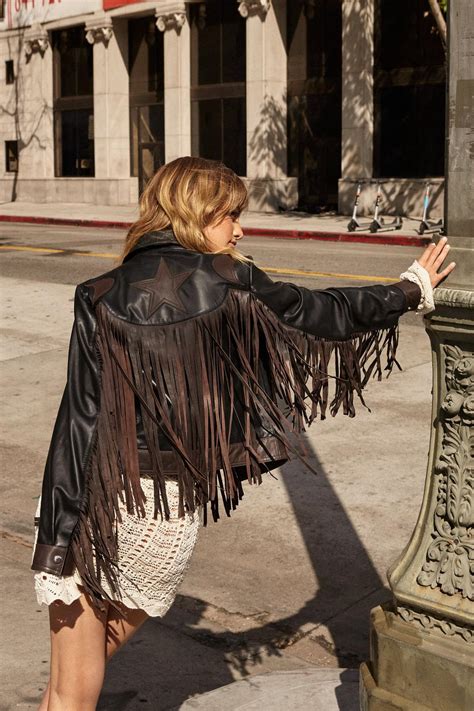 Real Leather Fringed Festival Jacket Nasty Gal