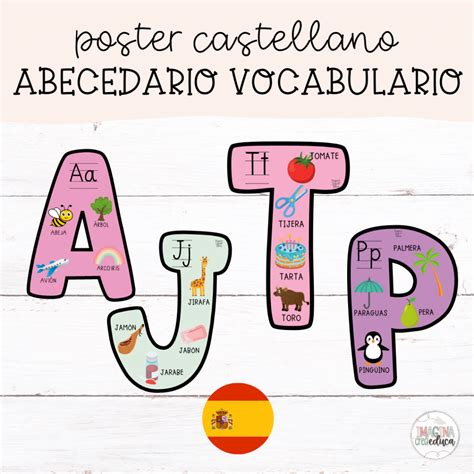 Abecedario Vocabulario Castellano Imagina Crea Educa