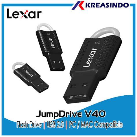 Lexar Flashdisk Jumpdrive V40 USB 2 0 8GB 16GB 32GB 64GB Garansi Resmi