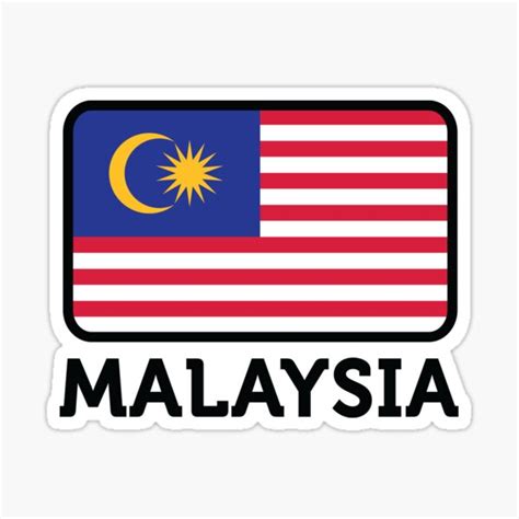 National Flag Of Malaysia Sticker For Sale By Artpolitic Redbubble