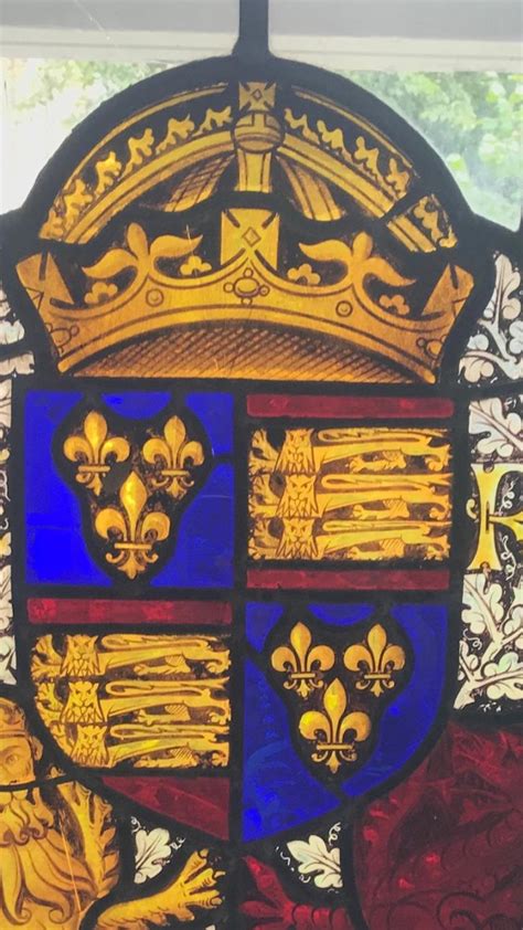 Rare English Coat Of Arms Stained Glass Window For Sale At 1stdibs