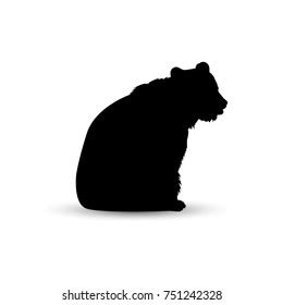 7,387 Sitting bear silhouette Images, Stock Photos & Vectors | Shutterstock