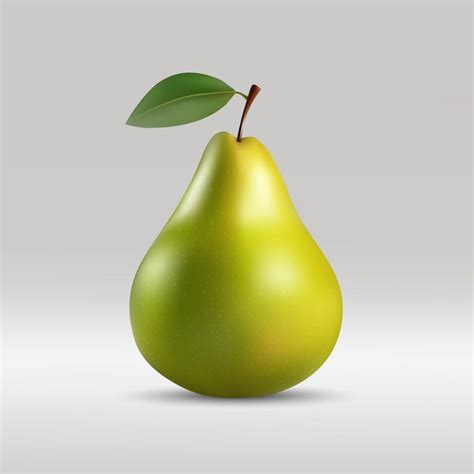 Premium Vector Pear Isolated On White Background