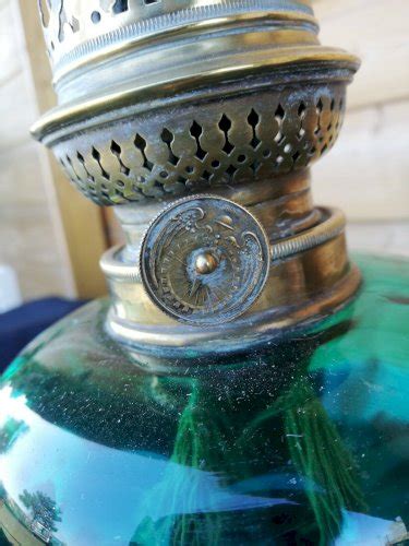 Lampe A P Trole Ancienne Tain R Gule Old Oil Lamp Vintage Oil