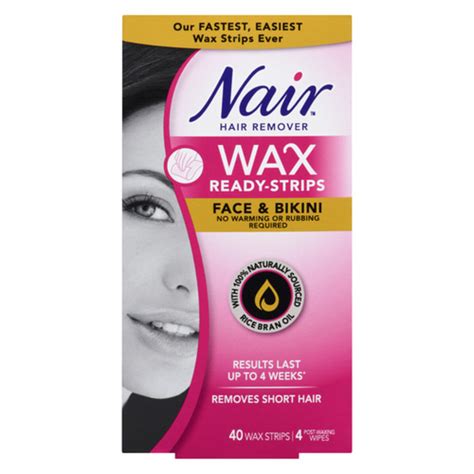 Nair Brazillian Spa Wax Strips Face Bikini Wax Strips Voilà Online Groceries Offers