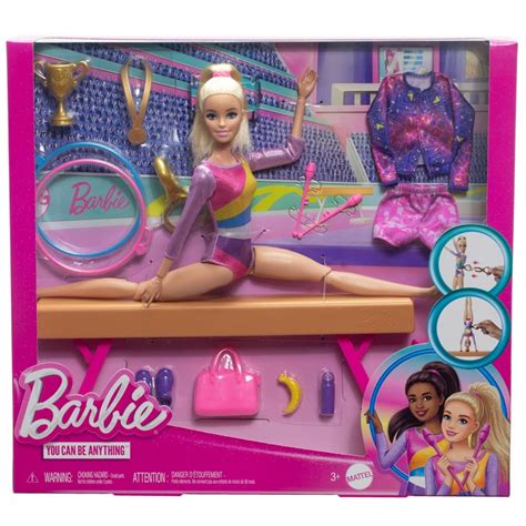 Mu Eca Barbie T Puedes Ser Gimnasta Rubia