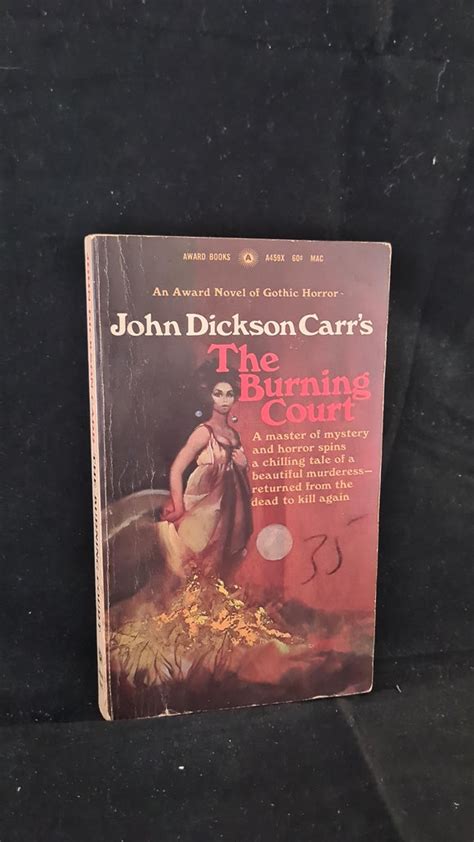 John Dickson Carr The Burning Court Award Books 1969 Paperbacks Richard Dalbys Library