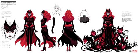 Lore Evil Variant Of Wanda Design Sheet By Russell Dauterman She Is Showing Up In The