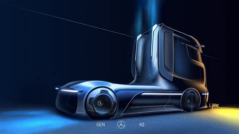 Mercedes Benz Genh2 Truck Signals 2025 Fuel Cell Long Hauler With 1000