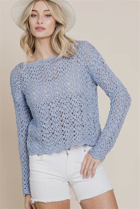 Holly Crop Sweater Peachys Boutique