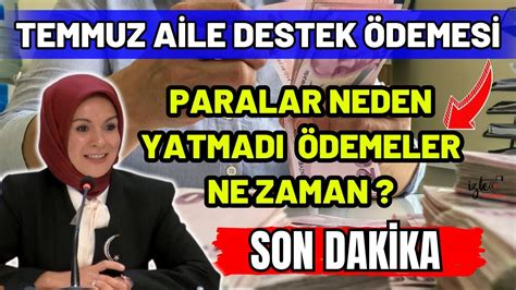 A Le Destek Temmuz Demes Ne Zaman Yatiyor Son Dak Ka A Le Destek