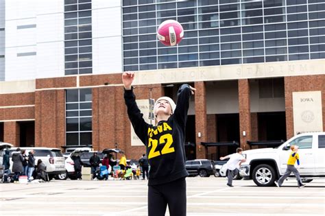 Iowa Basketball Best Photos From Historic Crossover At Kinnick