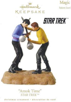 STAR TREK LEGENDS CAPTAIN KIRK AMOK TIME HALLMARK 2010 -- Antique Price ...