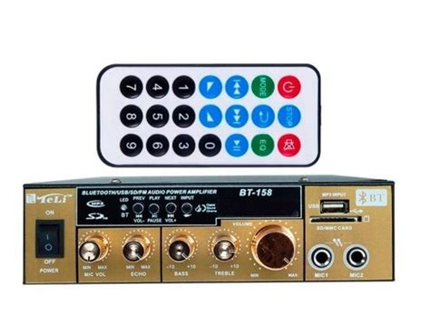 Amplificator Receiver Audio Bluetooth Usb Telecomanda Bt Bucuresti