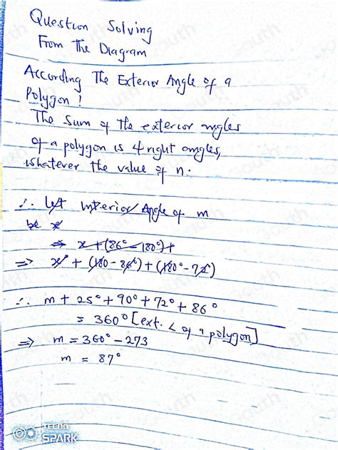 Solved: An irregular pentagon is shown below. Calculate the size of the ...