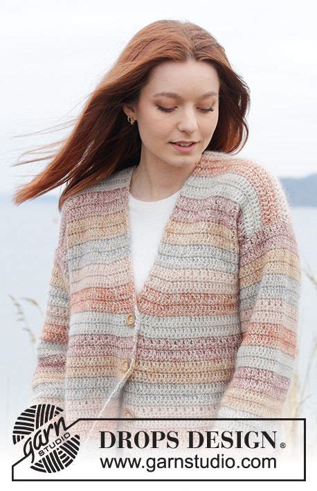 Lakeside Watercolour Cardigan Drops Bezp Atne Wzory Na