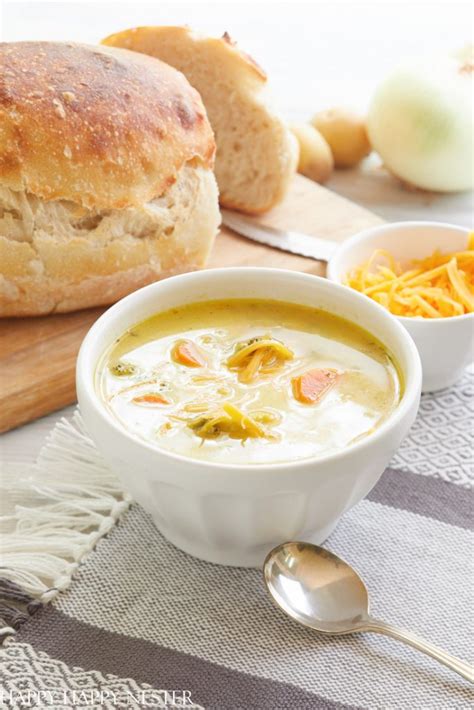 Easy Homemade Broccoli Cheddar Soup Happy Happy Nester