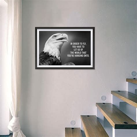 Most Popular Eagle Theme Quote Posters Power Strength Brave Etsy