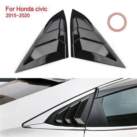 Side Vent Window Louvers Car Rear Quarter Spoiler Panel