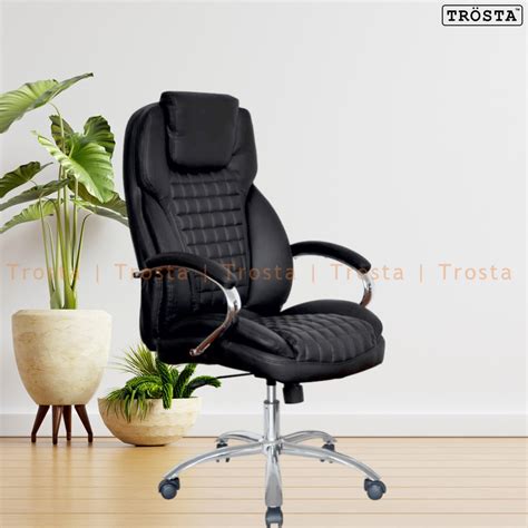 Leather High Back Director Chair Fixed Arm At Rs 7200 In Ahmedabad