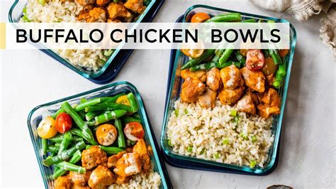 Buffalo Chicken Burrito Bowls Easy Meal Prep Recipe Instant Pot Teacher