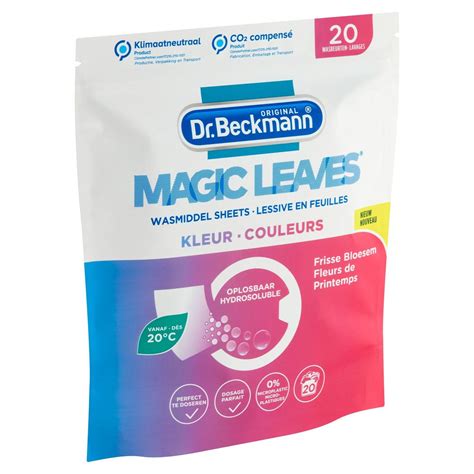 Dr Beckmann Magic Leaves Lessive En Feuilles Couleurs 20 Lavages