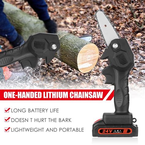 21v Electric Pruning Saw Cordless Electric Chain Saw One Hand Wood Cutter Mini Electric Saw