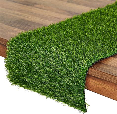 Grass Table Runner 12 X 36 Inch Green Fake Faux Grass