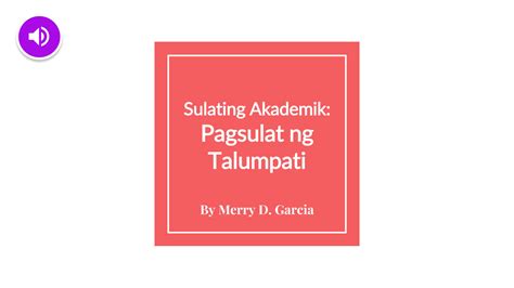 Solution Talumpati Studypool