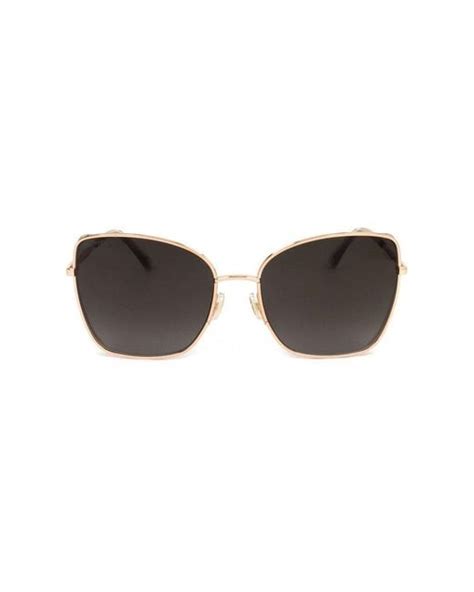 Jimmy Choo Alexis Cat Eye Sunglasses In Black Lyst Uk