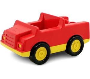 Duplo Red Car With Yellow Base And Stud Seat Brick Owl Lego