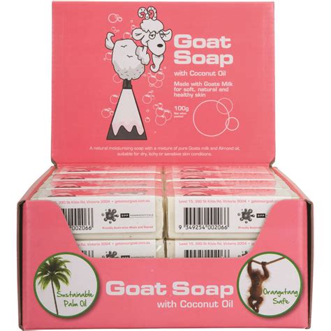 Goat Range Goat Soap Coconut 100g X 24 Display Bio Life Eco