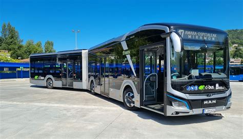 Dbus prueba un autobús 100 eléctrico de 18 metros de la marca MAN